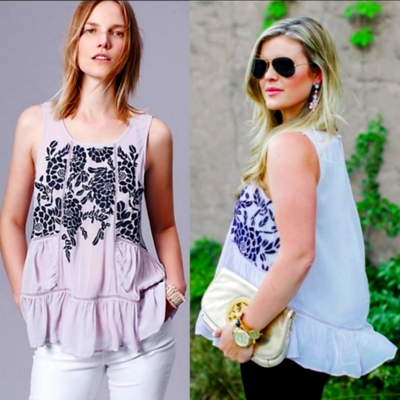 Anthropologie Tops - Anthropologie Floreat Roselle Floral Tank small